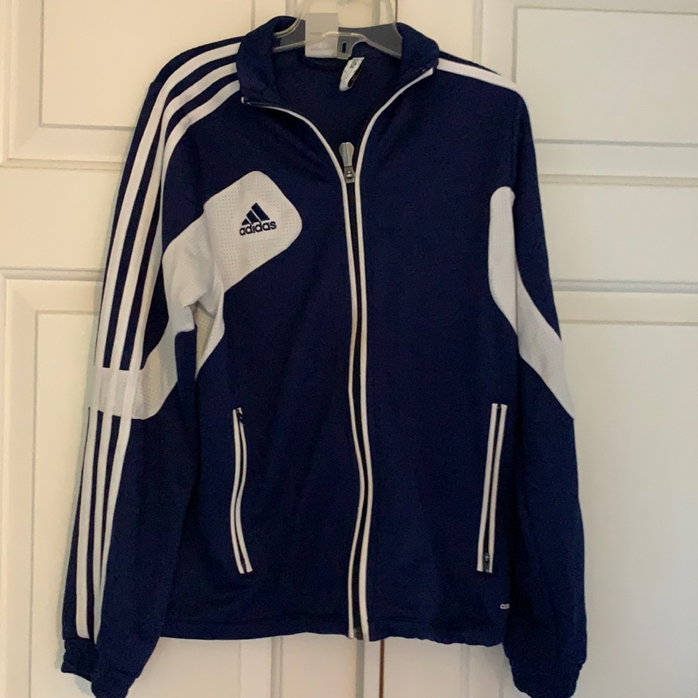 adidas Kids Jacket in Navy and White
